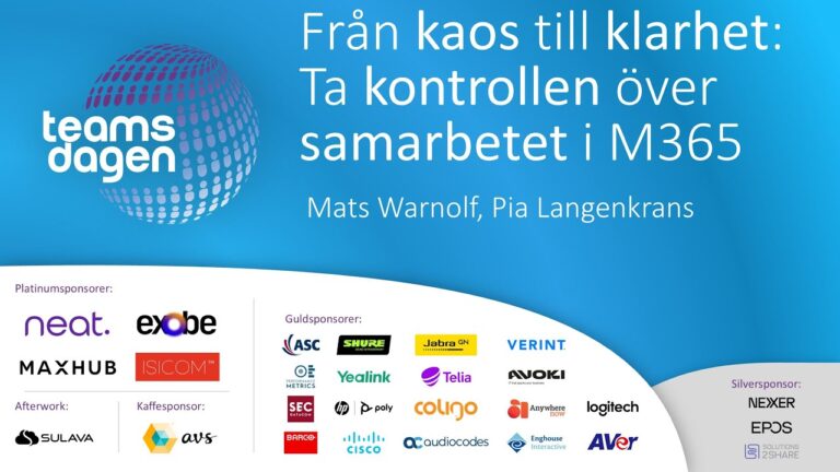 Från kaos till klarhet